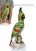 Large Meissen Style Porcelain Parrot