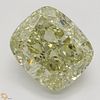 4.55 ct, Natural Fancy Brownish Greenish Yellow Even Color, VVS1, Cushion cut Diamond (GIA Graded), Appraised Value: $78,200 