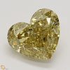 4.11 ct, Natural Fancy Deep Brownish Yellow Even Color, VVS1, Heart cut Diamond (GIA Graded), Appraised Value: $70,600 