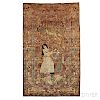 Southeast Persian Pictorial Silk Rug