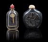 * Two Chinese Snuff Bottles Height of taller 2 1/4 inches.