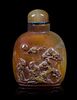 An Agate Snuff Bottle Height 3 inches.
