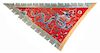 * A Chinese Embroidered Silk Flag Length 120 inches.