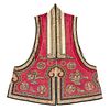 * A Chinese Embroidered Silk Vest Length 34 inches.