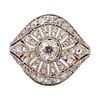 1.25 ctw in Diamonds & 18k Gold Art Deco Ring