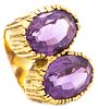 Tiffany & Co. Andrew Grima 1972 London cocktail ring in 18 kt with 16.45 cts amethyst