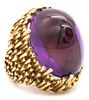 Erwin Pearl cocktail ring in 18 kt gold with 45.28 Cts Amethyst