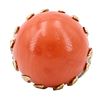 Coral & Diamonds Russer 18k Gold Ring