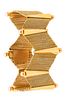 Zig-Zag bracelet in solid 18 kt yellow gold