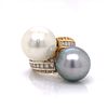 South Sea Pearl and Diamond 18k Gold Ring