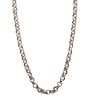 Round Link Necklace in 925 Sterling Silver
