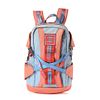 CHANEL RARE POWDER BLUE FIRE ORANGE RED CC SPORTS LINE BACKPACK