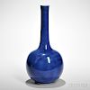 Powder Blue-glazed Bottle Vase