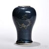 Small Monochrome Blue-glazed Meiping