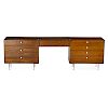 GEORGE NELSON Pair of Thin Edge cabinets, vanity