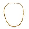 Antique Victorian 14k Gold Graduated Bead Necklace