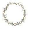 Cathy Waterman Daisy Diamond Platinum Gold Necklace