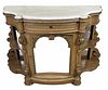 VICTORIAN MARBLE TOP CONSOLE TABLE