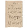 Louis Pasteur Autograph Letter Signed