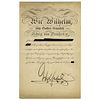 Kaiser Wilhelm II Document Signed