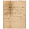 William Howe Autograph Letter Signed