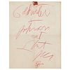 The Doors: Jim Morrison Autograph Note Signed