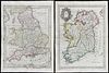 Le Rouge - 4 Maps of the British Isles (England, Ireland, Scotland)