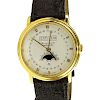 Men's Blancpain Villeret Triple Date Moonphase 18 Karat Yellow Gold Automatic Movement Watch.