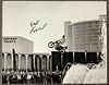 Evel Knievel Signed 16x20 Photo Caesars Palace Las Vegas Jump Stunt (JSA COA)