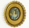 after: Thomas Gainsborough, British (1727-1788), Painted Portriat Miniature on Ivory.