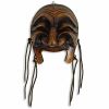 Possibly 18th century Korean carved and stained wood dance mask