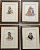 After Charles Bird King (1785-1862) 
Set of four hand colored lithograph 
History of the Indian Tribes of North America with Biograp...