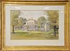 George Nattress (1866-1888) 
Victorian House and Landscape, Philadelphia 
watercolor 
signed lower left George Nattress Phila, P.A. ...