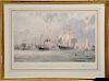 John Stobart (1929) 
Boston, The Celebrated Clippership Lightning Towing out on her Maiden Voyage in 1854 
lithograph 
pencil signed...
