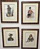 Thomas McKenny and James Hall 
Set of six hand colored lithograph 
The History of Indian Tribes of North America 
(1) Po-ca-hon-tas ...