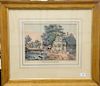 Nathaniel Currier (1813-1888) 
The Village Street 
colored lithograph 
marked lower left: N. Currier, Lith 
marked lower right: F Pa...
