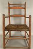Early 18th C Ladder Back Chair w/Quilt Bar