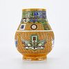 Chinese Biscuit Glaze Vase w/ Archaistic Decoration