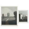 2 Robert Kipniss Landscape Lithographs