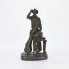 Michael Garman "Saddle Tramp" Cold Cast Bronze Sculpture