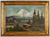 John Joseph Englehart Painting Mount Rainier