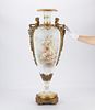 Monumental Sevres Style Porcelain Vase 35 in