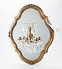 Mirrored Neoclassical Wall Sconce w/ Candelabra