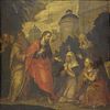18th/19th C. Oil on Panel Christ and His Disciples