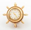 Vtg 14K Gold Tiffany & Co Ship Wheel Brooch Watch