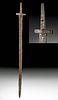 10th C. Central Asian Khazar Iron Single-Edge Sword