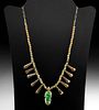 Olmec & Cocle Gold & Jadeite Necklace - Wearable!