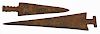 19th c Plains Indian steel arrowheads, length 3.5”- 5”