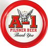 1957 A-1 Pilsner Beer 3½ inch coaster Phoenix, Arizona