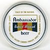1961 Ambassador Beer 13 inch tray Newark, New Jersey